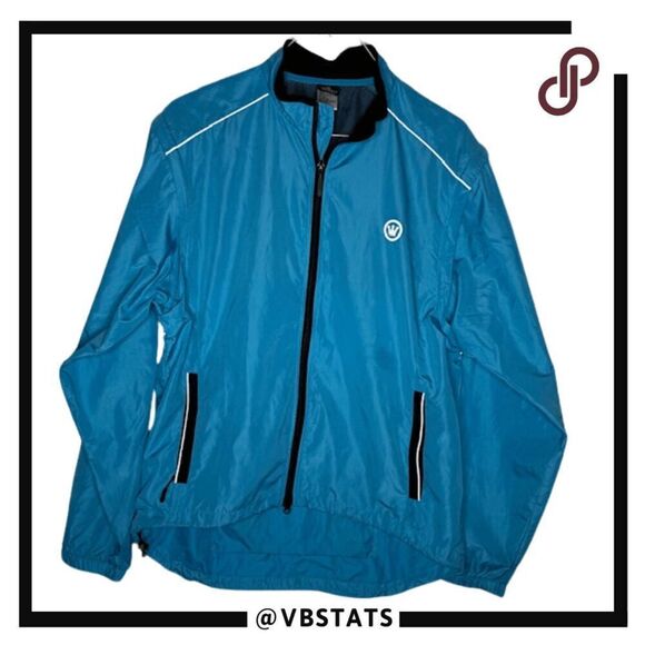 Canari Mens Blue Cyclewear Razor Convertible Jacket Size Medium - Picture 1 of 8
